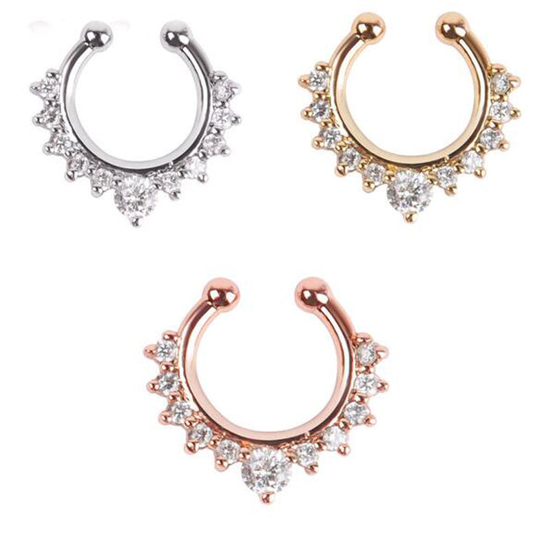 Dropship 20Pcs 20G Nose Rings Hoop For Women Men 316L Stainless Paved CZ  Cute Butterfly Cartilage Helix Earrings Hoop Lip Septum Nose Piercing  Jewelry to Sell Online at a Lower Price |